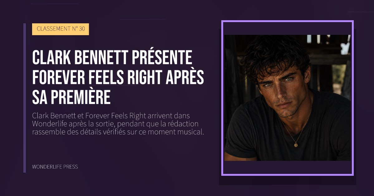 Wonderlife Press: Clark Bennett présente Forever Feels Right après sa première. pochette de la sortie. CLASSEMENT N° 30.