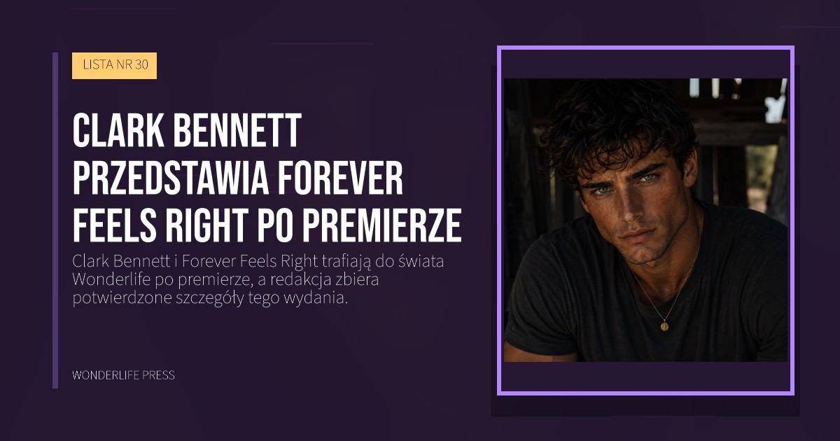 Wonderlife Press: Clark Bennett przedstawia Forever Feels Right po premierze. okładka wydawnictwa. LISTA NR 30.