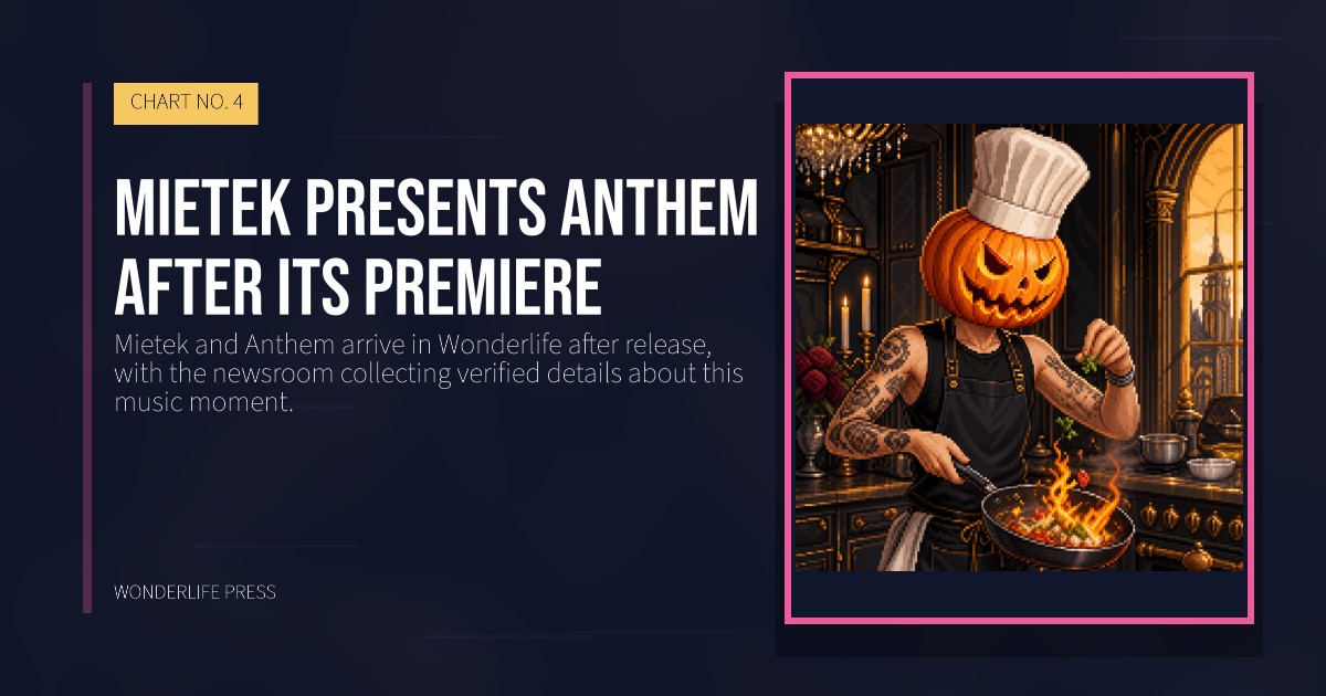 Wonderlife Press: Mietek presents Anthem after its premiere. release artwork. CHART NO. 4.