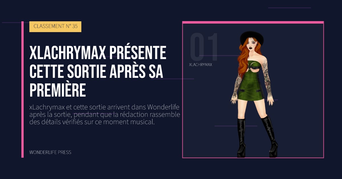 Wonderlife Press: xLachrymax présente cette sortie après sa première. portrait des artistes. CLASSEMENT N° 35.