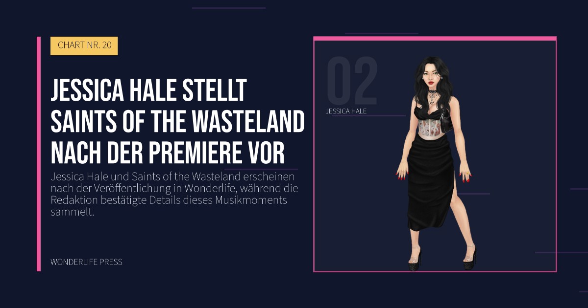 Wonderlife Press: Jessica Hale stellt Saints of the Wasteland nach der Premiere vor. Künstlerporträt. CHART NR. 20.