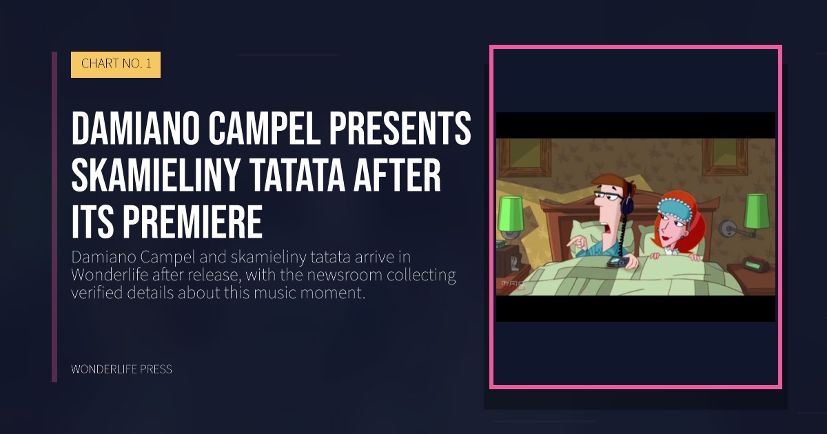 Wonderlife Press: Damiano Campel presents skamieliny tatata after its premiere. release artwork. CHART NO. 1.
