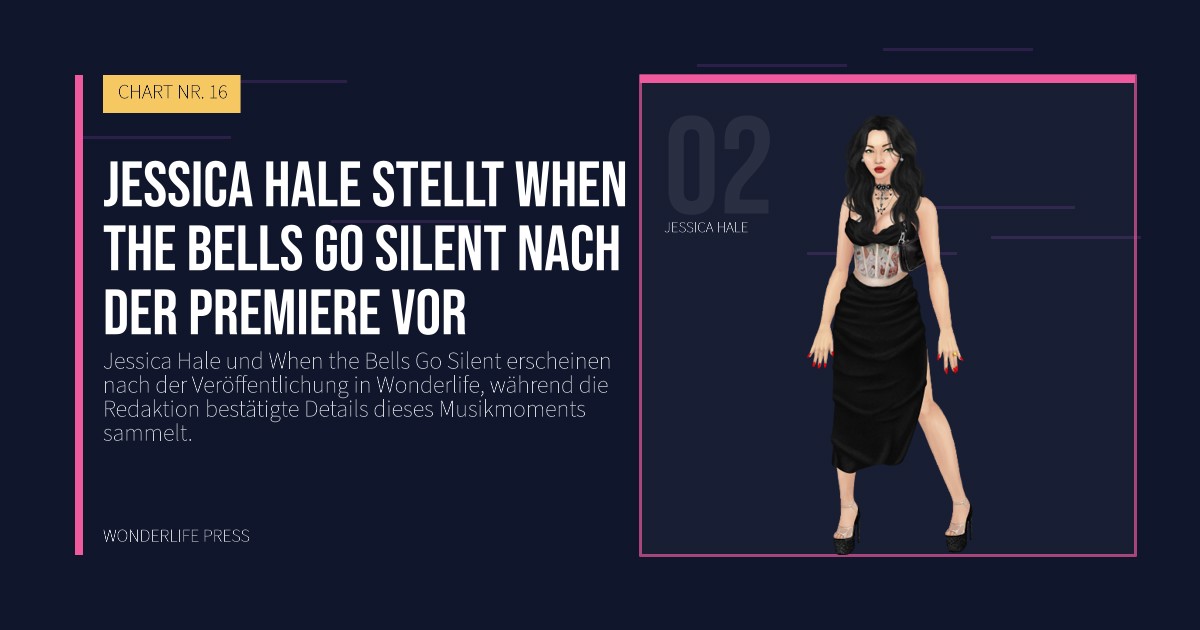 Wonderlife Press: Jessica Hale stellt When the Bells Go Silent nach der Premiere vor. Künstlerporträt. CHART NR. 16.