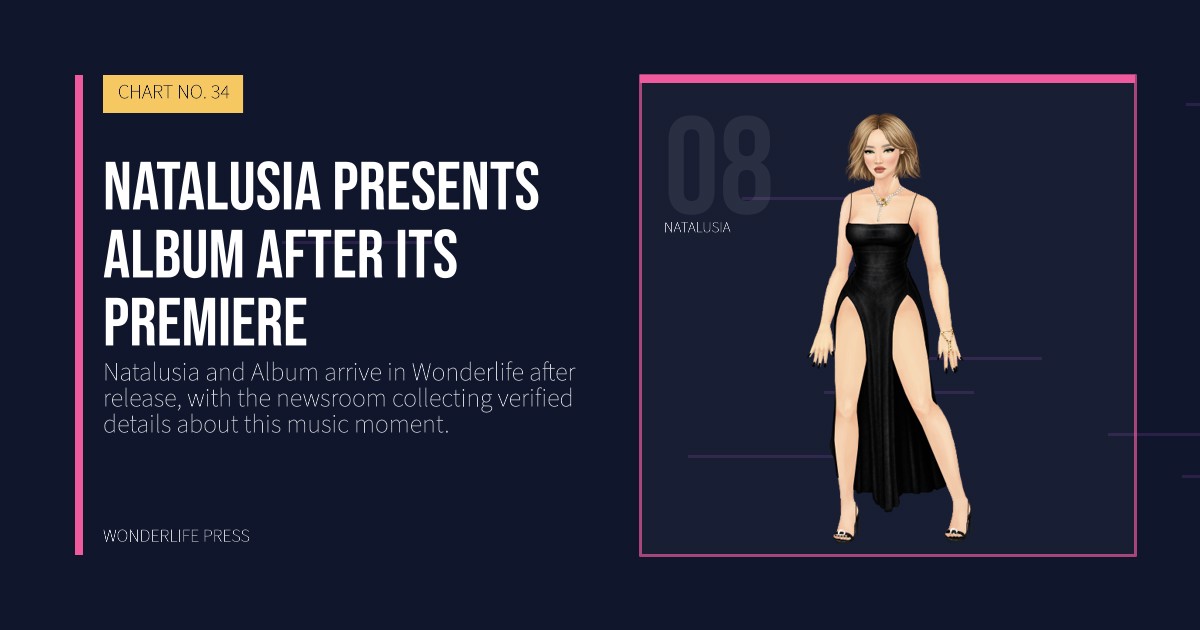 Wonderlife Press: Natalusia presents Album after its premiere. artist portrait. CHART NO. 34.