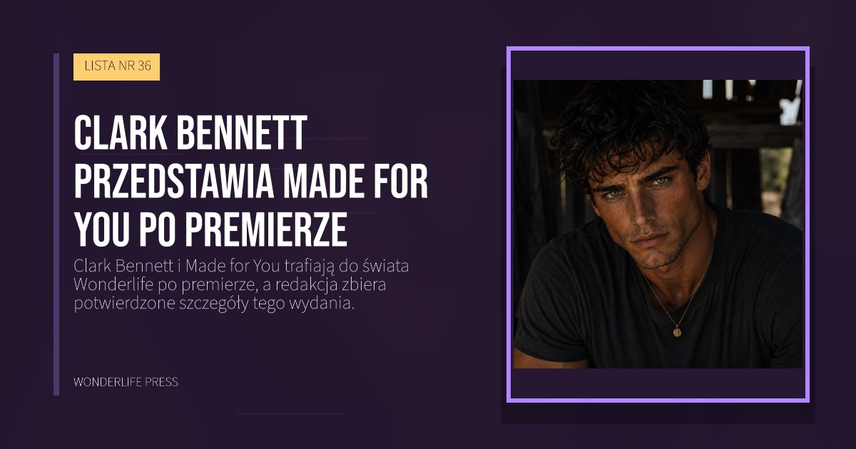 Wonderlife Press: Clark Bennett przedstawia Made for You po premierze. okładka wydawnictwa. LISTA NR 36.