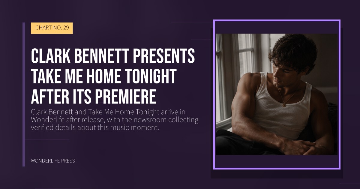 Wonderlife Press: Clark Bennett presents Take Me Home Tonight after its premiere. release artwork. CHART NO. 29.