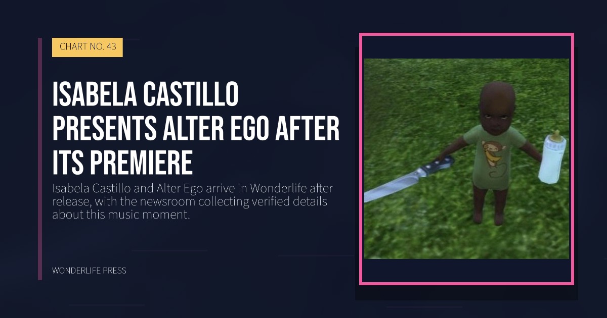 Wonderlife Press: Isabela Castillo presents Alter Ego after its premiere. release artwork. CHART NO. 43.