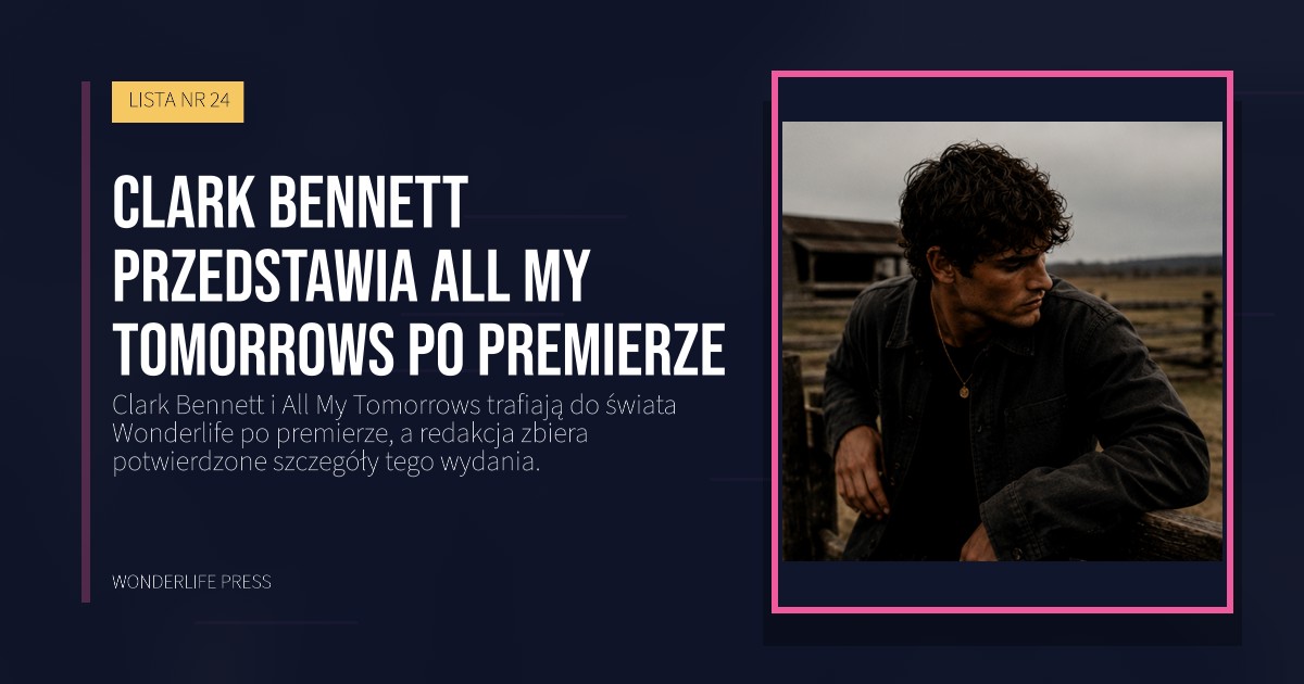 Wonderlife Press: Clark Bennett przedstawia All My Tomorrows po premierze. okładka wydawnictwa. LISTA NR 24.