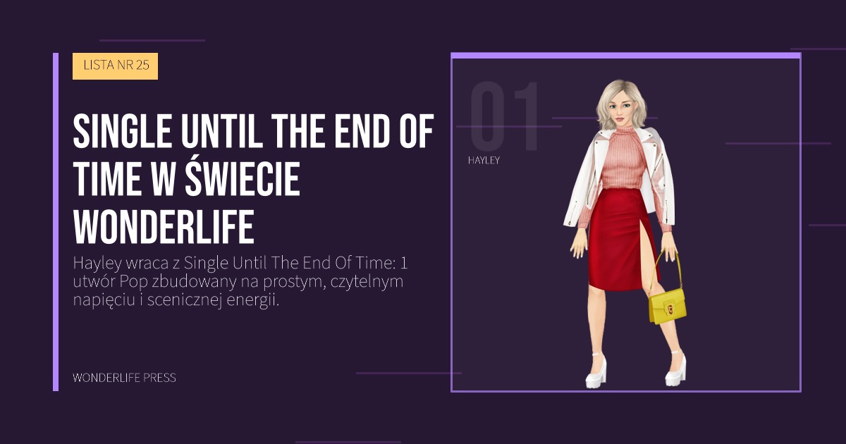 Wonderlife Press: Single Until The End Of Time w świecie Wonderlife. portret artystów. LISTA NR 25.