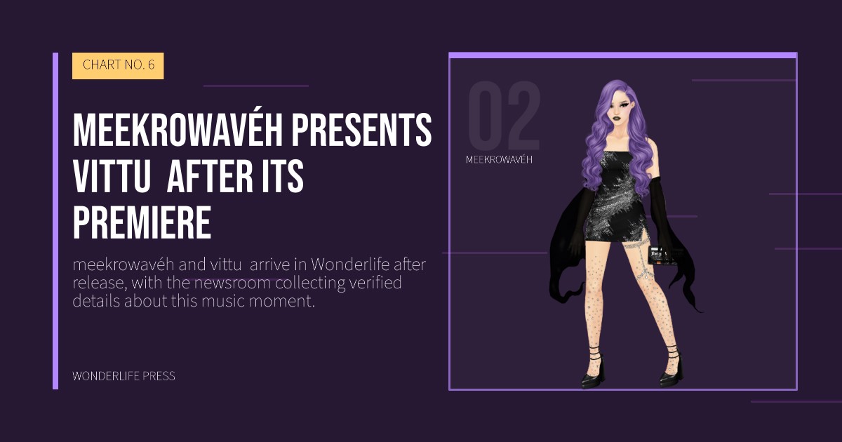 Wonderlife Press: meekrowavéh presents vittu  after its premiere. artist portrait. CHART NO. 6.