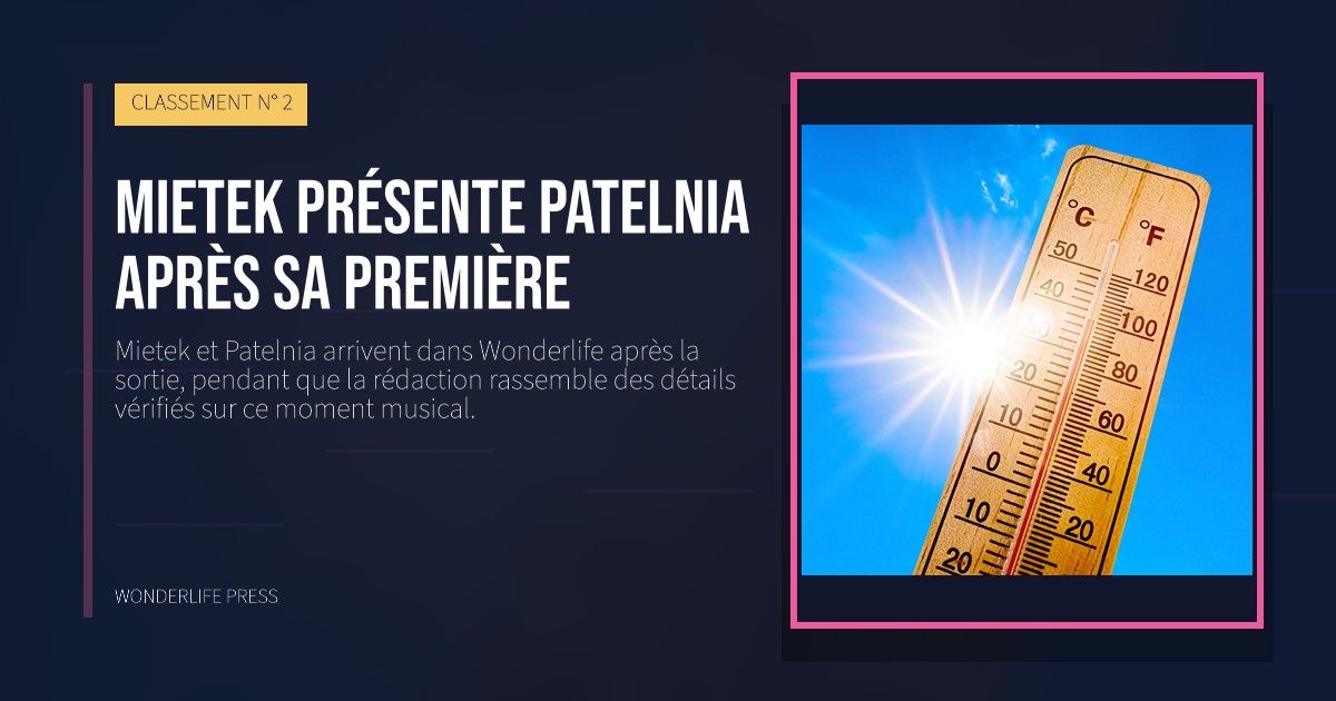 Wonderlife Press: Mietek présente Patelnia après sa première. pochette de la sortie. CLASSEMENT N° 2.