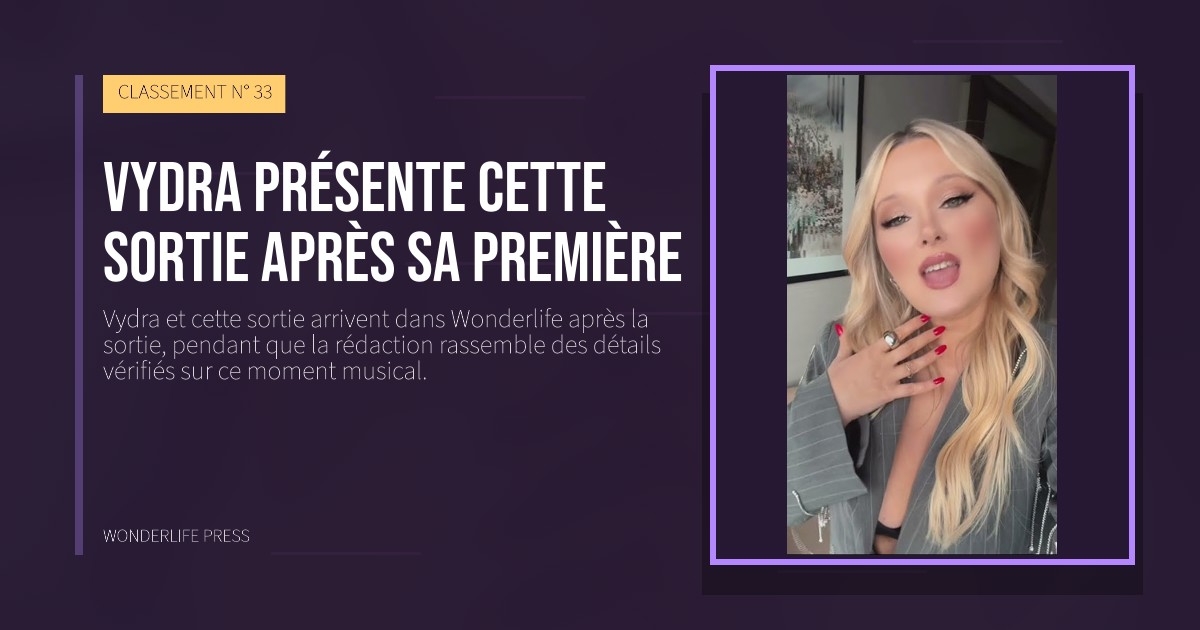 Wonderlife Press: Vydra présente cette sortie après sa première. pochette de la sortie. CLASSEMENT N° 33.