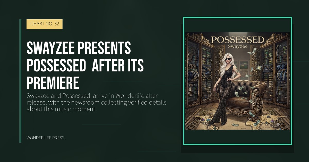 Wonderlife Press: Swayzee presents Possessed  after its premiere. release artwork. CHART NO. 32.