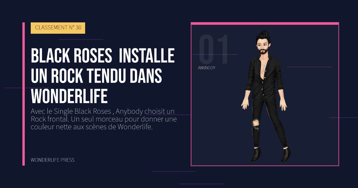 Wonderlife Press: Black Roses installe un rock tendu dans Wonderlife. portrait des artistes. CLASSEMENT N° 30.
