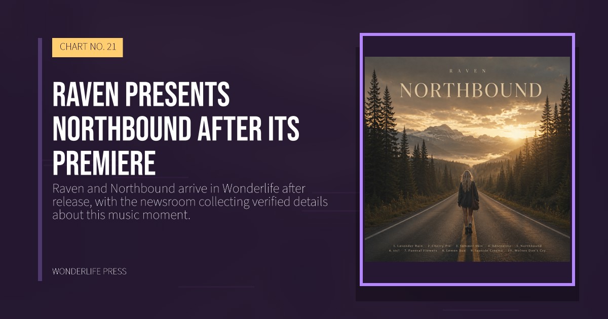 Wonderlife Press: Raven presents Northbound after its premiere. release artwork. CHART NO. 21.