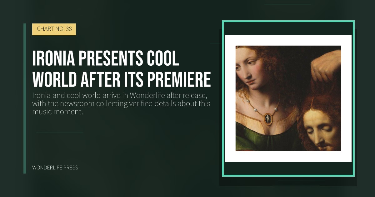 Wonderlife Press: Ironia presents cool world after its premiere. release artwork. CHART NO. 38.