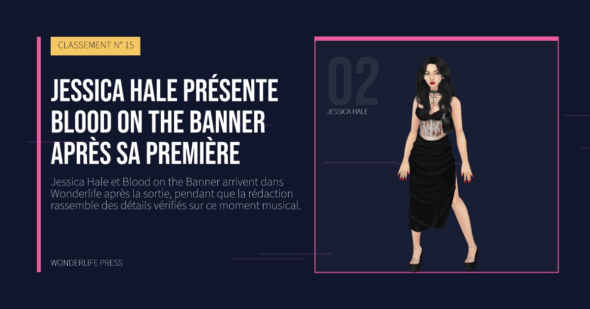 Wonderlife Press: Jessica Hale présente Blood on the Banner après sa première. portrait des artistes. CLASSEMENT N° 15.