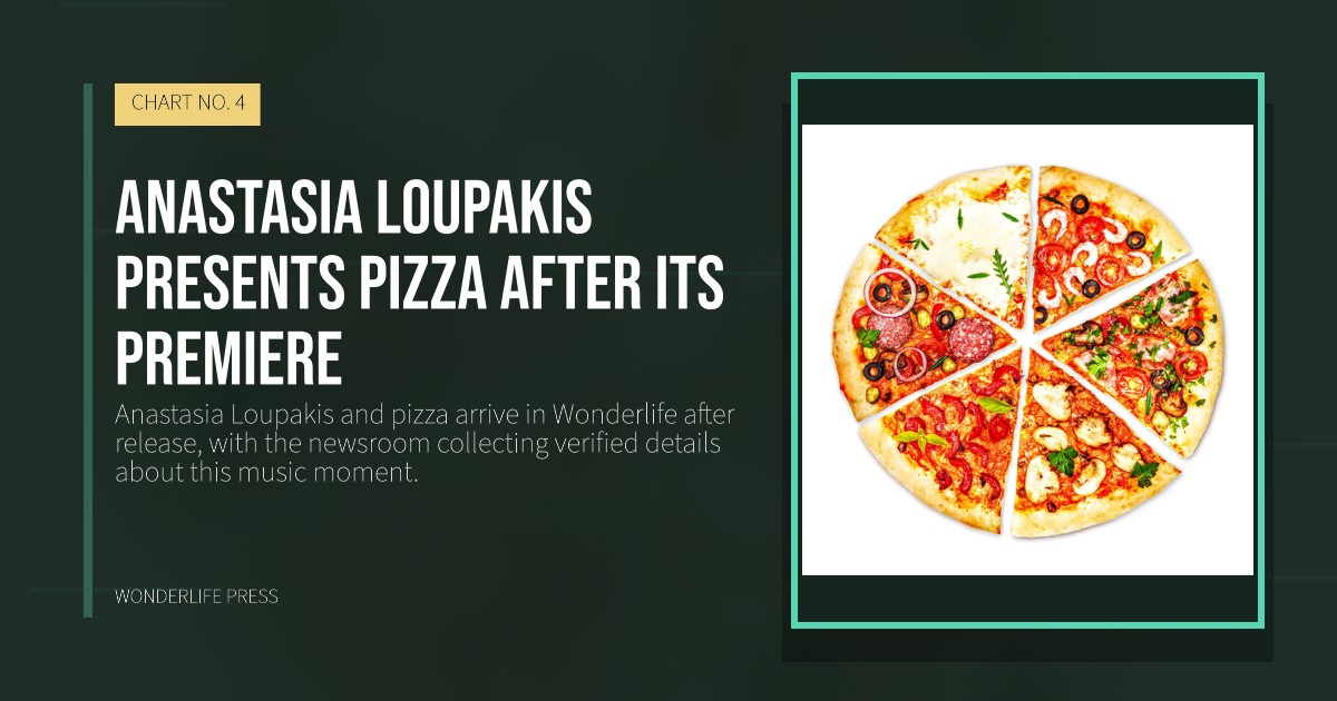 Wonderlife Press: Anastasia Loupakis presents pizza after its premiere. release artwork. CHART NO. 4.
