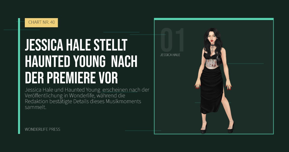 Wonderlife Press: Jessica Hale stellt Haunted Young  nach der Premiere vor. Künstlerporträt. CHART NR. 40.