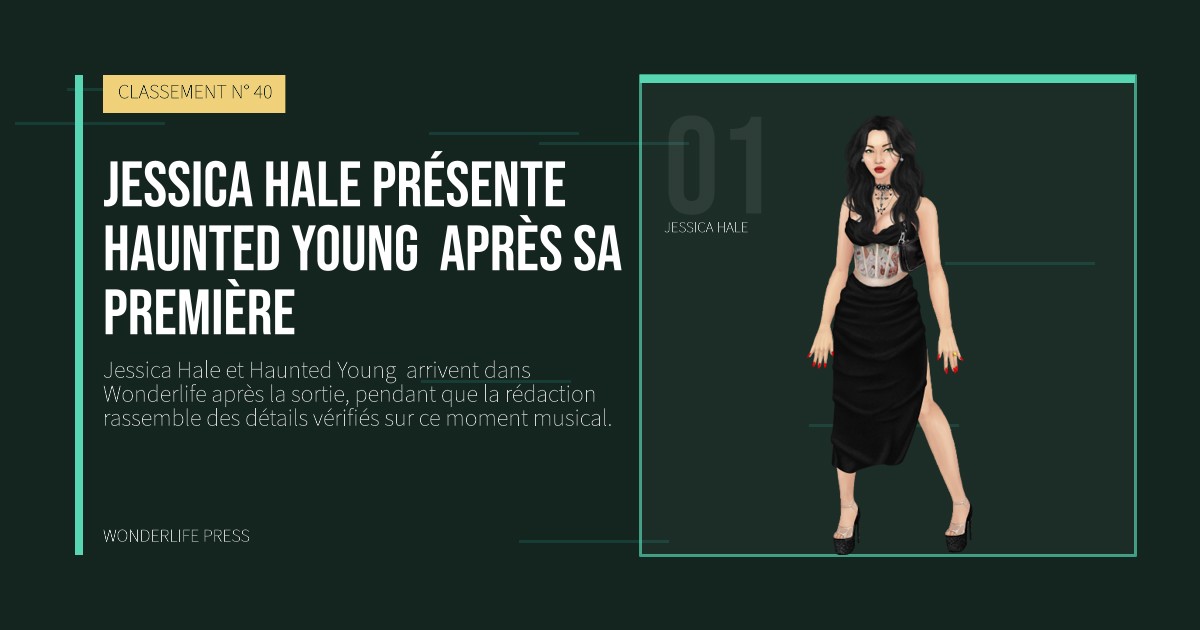 Wonderlife Press: Jessica Hale présente Haunted Young  après sa première. portrait des artistes. CLASSEMENT N° 40.