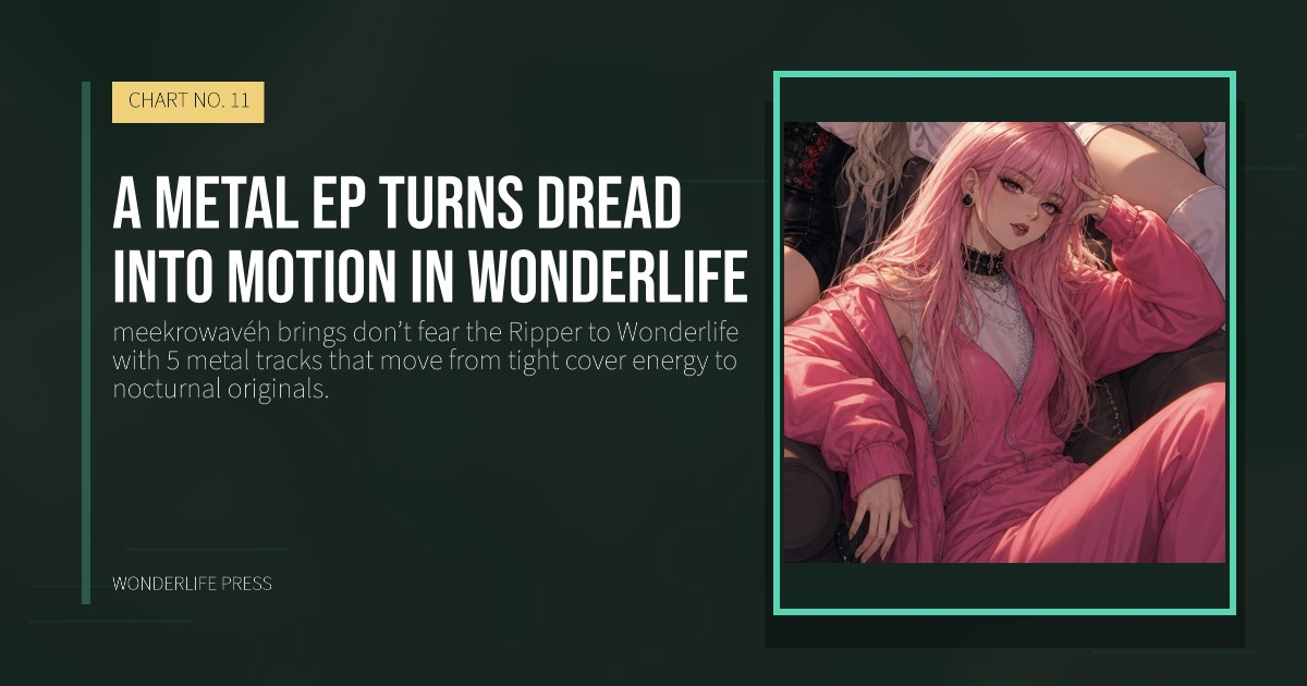 Wonderlife Press: A metal EP turns dread into motion in Wonderlife. release artwork. CHART NO. 11.