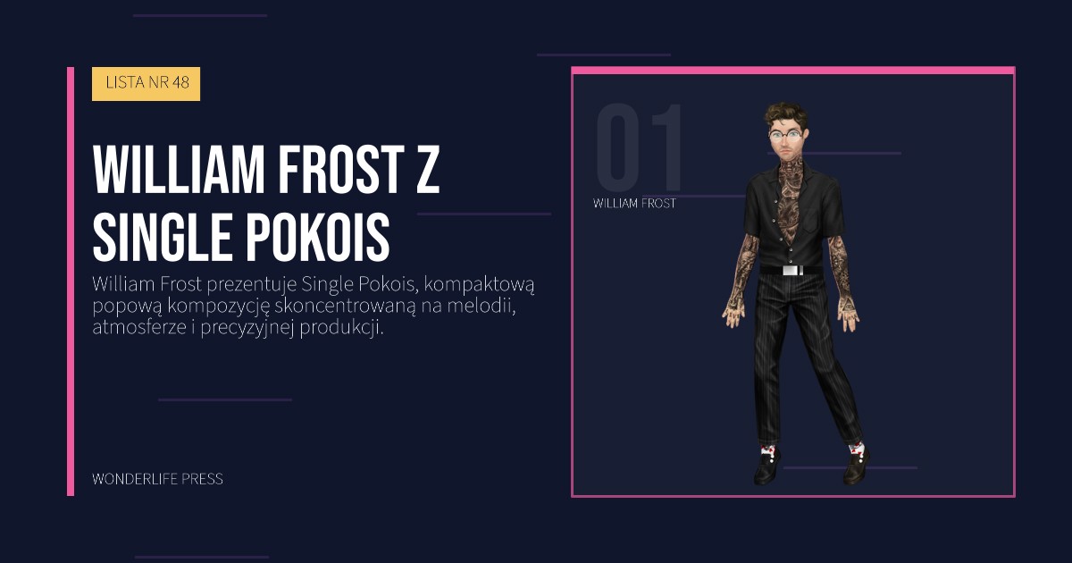 Wonderlife Press: William Frost z Single Pokois. portret artystów. LISTA NR 48.