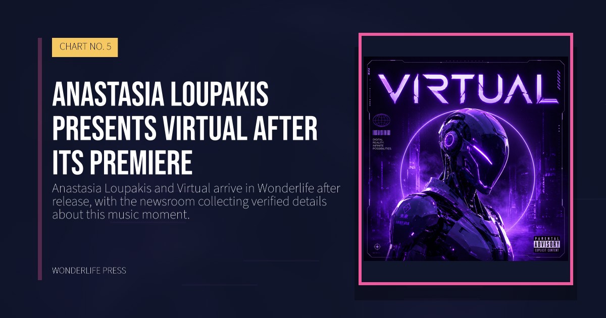 Wonderlife Press: Anastasia Loupakis presents Virtual after its premiere. release artwork. CHART NO. 5.