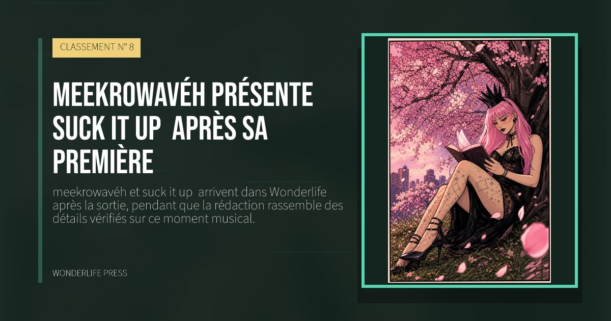 Wonderlife Press: meekrowavéh présente suck it up  après sa première. pochette de la sortie. CLASSEMENT N° 8.