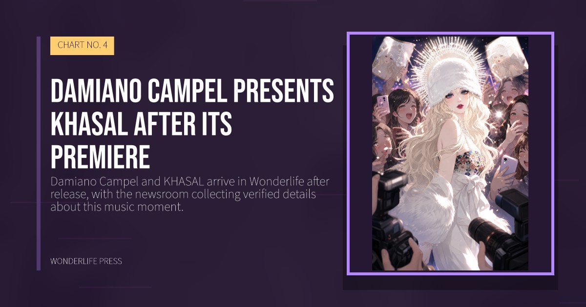 Wonderlife Press: Damiano Campel presents KHASAL after its premiere. release artwork. CHART NO. 4.