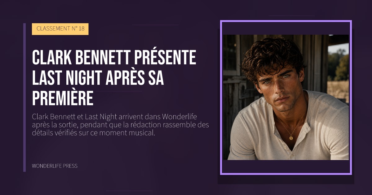Wonderlife Press: Clark Bennett présente Last Night après sa première. pochette de la sortie. CLASSEMENT N° 18.
