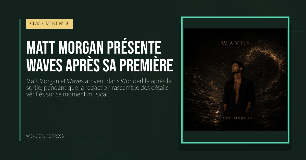 Wonderlife Press: Matt Morgan présente Waves après sa première. pochette de la sortie. CLASSEMENT N° 50.