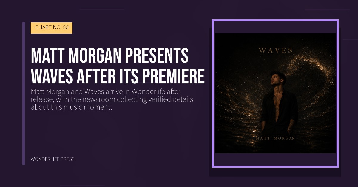 Wonderlife Press: Matt Morgan presents Waves after its premiere. release artwork. CHART NO. 50.