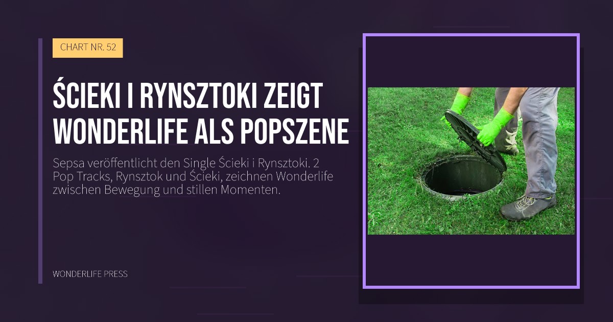 Wonderlife Press: Ścieki i Rynsztoki zeigt Wonderlife als popszene. Veröffentlichungscover. CHART NR. 52.