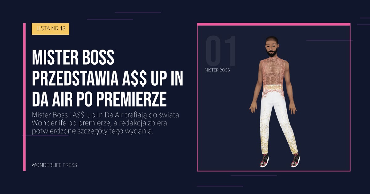 Wonderlife Press: Mister Boss przedstawia A$$ Up In Da Air po premierze. portret artystów. LISTA NR 48.