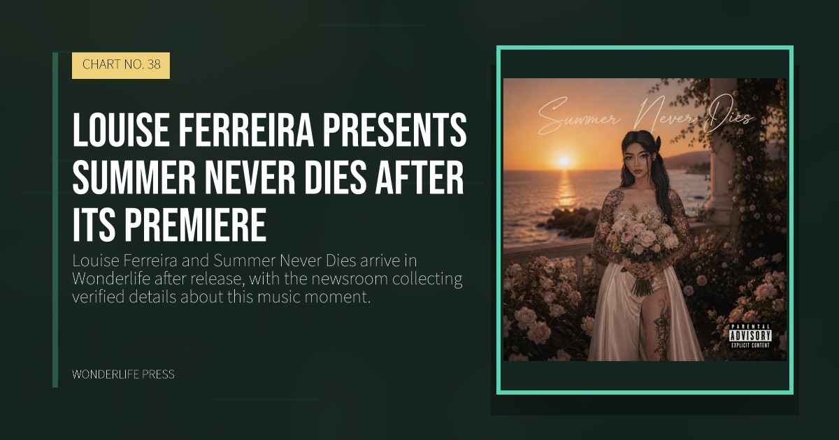 Wonderlife Press: Louise Ferreira presents Summer Never Dies after its premiere. release artwork. CHART NO. 38.