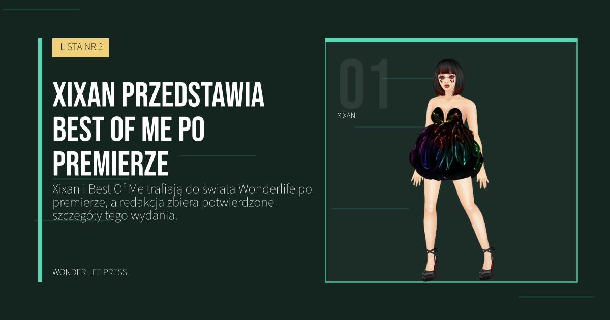 Wonderlife Press: Xixan przedstawia Best Of Me po premierze. portret artystów. LISTA NR 2.