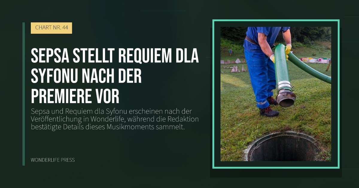 Wonderlife Press: Sepsa stellt Requiem dla Syfonu nach der Premiere vor. Veröffentlichungscover. CHART NR. 44.
