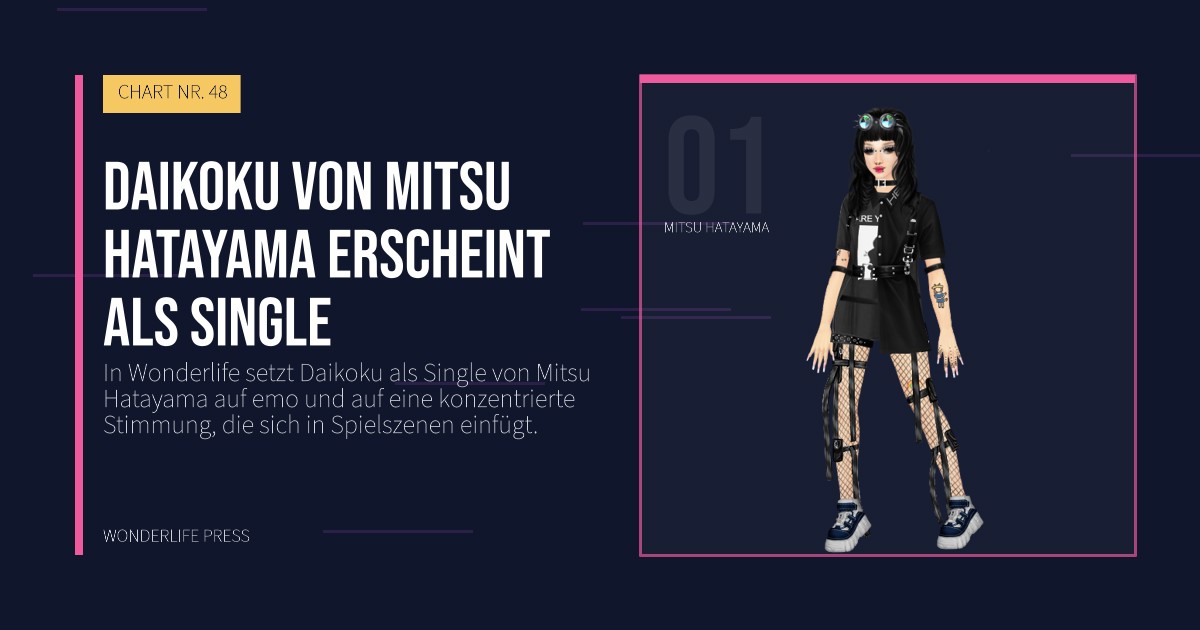 Wonderlife Press: Daikoku von Mitsu Hatayama erscheint als Single. Künstlerporträt. CHART NR. 48.