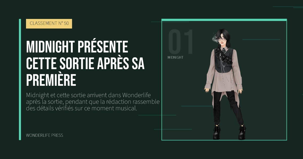 Wonderlife Press: Midnight présente cette sortie après sa première. portrait des artistes. CLASSEMENT N° 50.