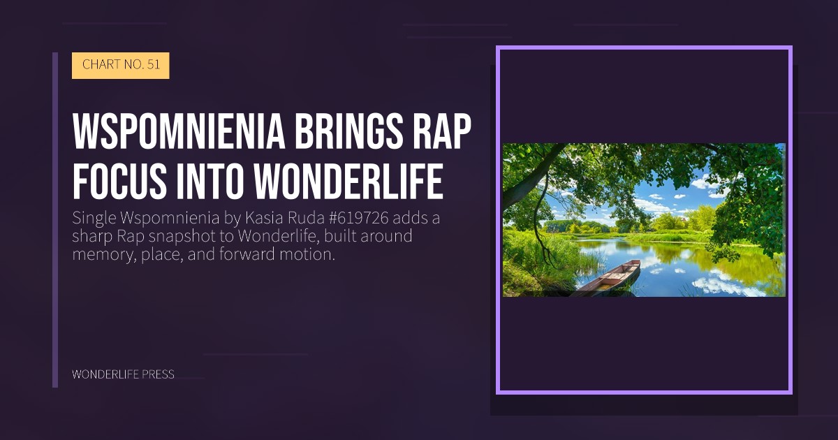 Wonderlife Press: Wspomnienia brings rap focus into Wonderlife. release artwork. CHART NO. 51.