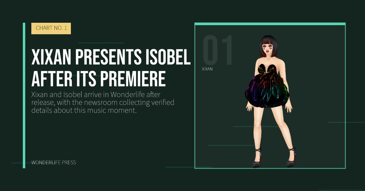 Wonderlife Press: Xixan presents Isobel after its premiere. artist portrait. CHART NO. 1.