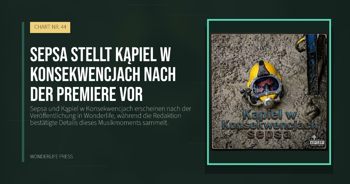 Wonderlife Press: Sepsa stellt Kąpiel w Konsekwencjach nach der Premiere vor. Veröffentlichungscover. CHART NR. 44.