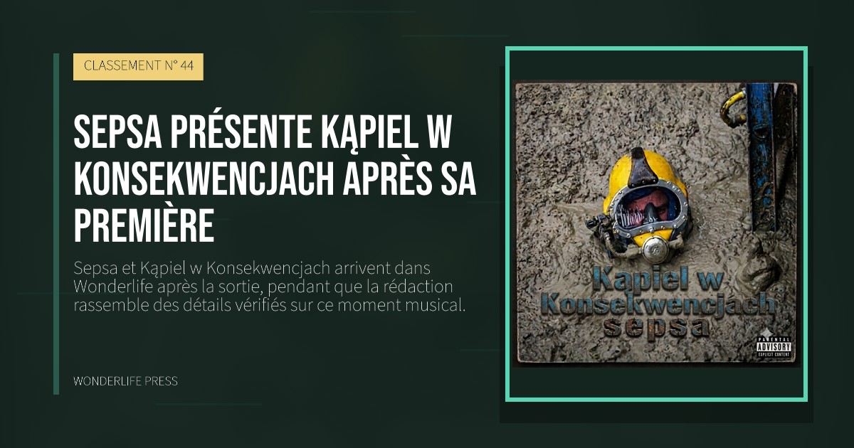 Wonderlife Press: Sepsa présente Kąpiel w Konsekwencjach après sa première. pochette de la sortie. CLASSEMENT N° 44.