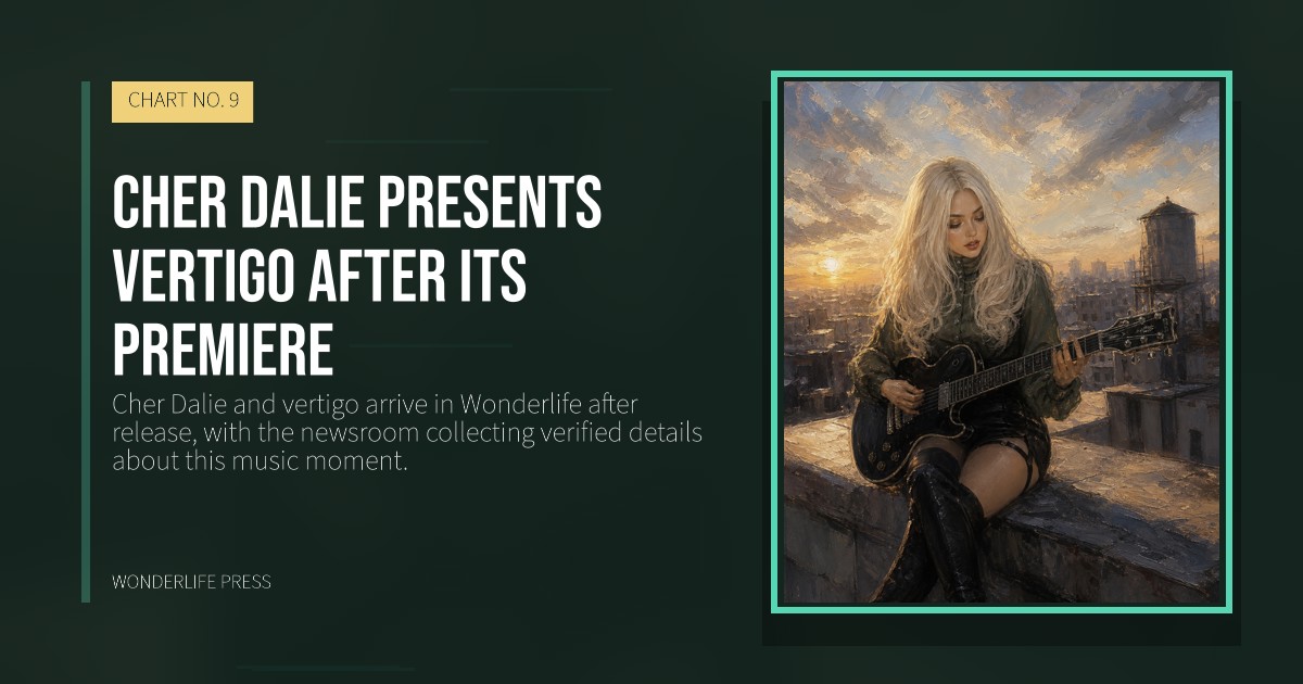 Wonderlife Press: Cher Dalie presents vertigo after its premiere. release artwork. CHART NO. 9.
