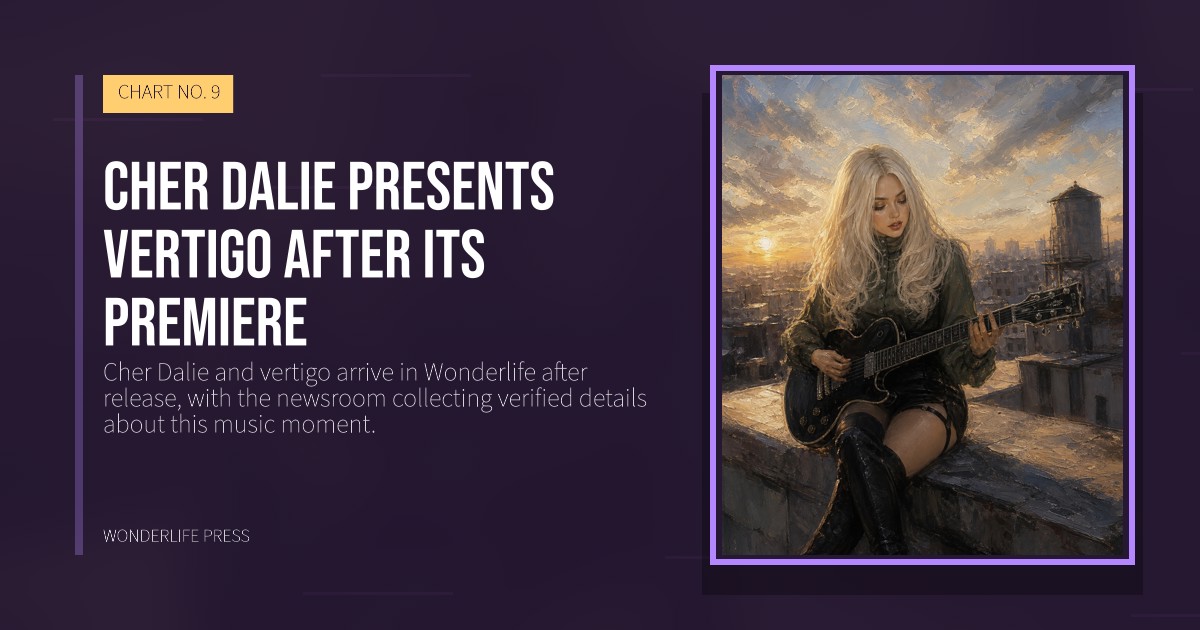 Wonderlife Press: Cher Dalie presents vertigo after its premiere. release artwork. CHART NO. 9.