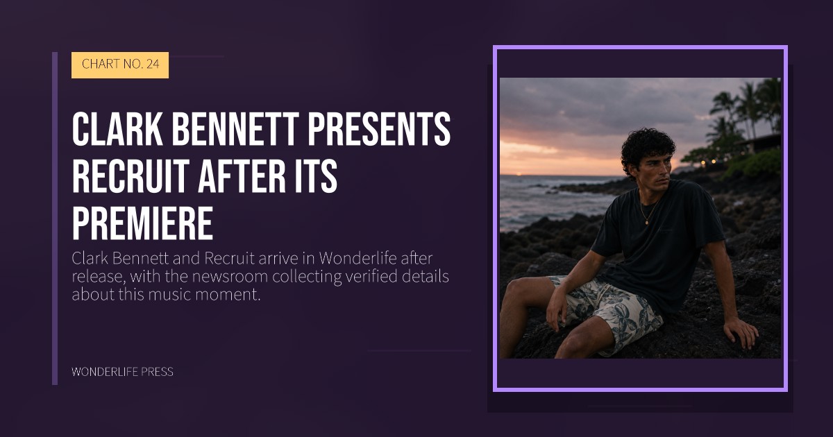 Wonderlife Press: Clark Bennett presents Recruit after its premiere. release artwork. CHART NO. 24.