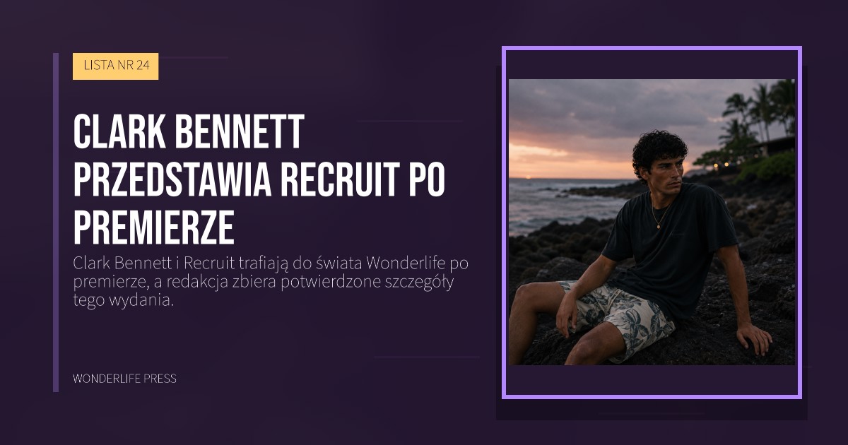 Wonderlife Press: Clark Bennett przedstawia Recruit po premierze. okładka wydawnictwa. LISTA NR 24.