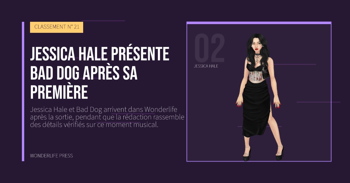 Wonderlife Press: Jessica Hale présente Bad Dog après sa première. portrait des artistes. CLASSEMENT N° 21.