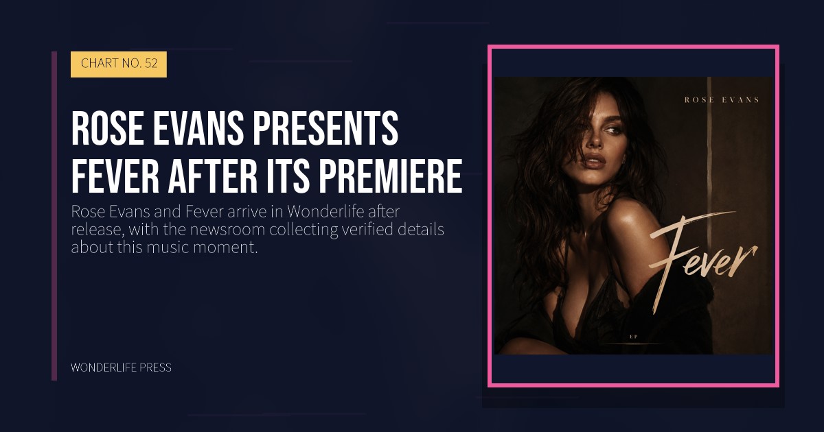 Wonderlife Press: Rose Evans presents Fever after its premiere. release artwork. CHART NO. 52.