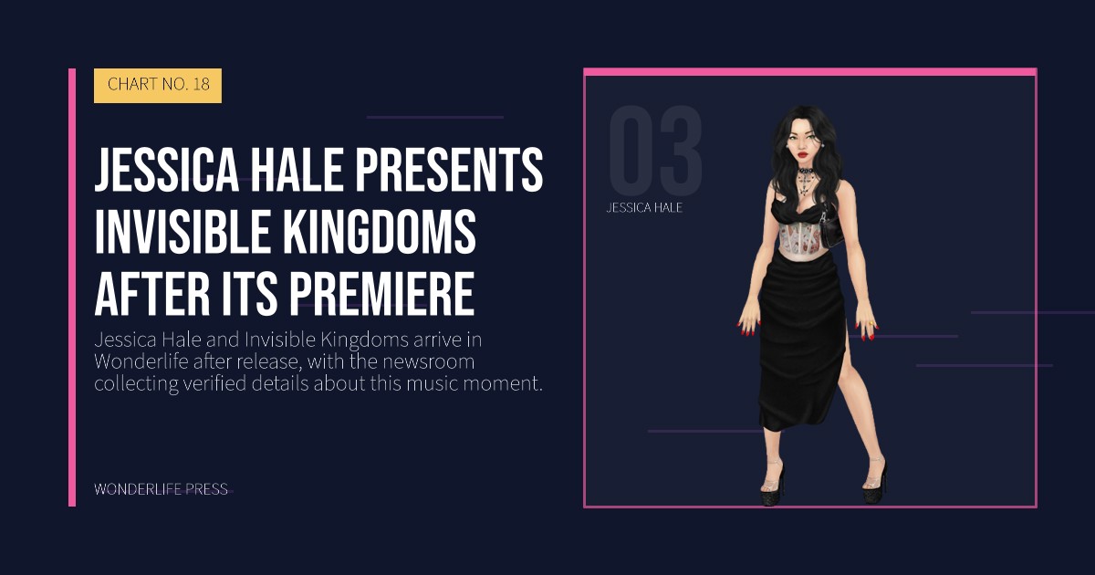 Wonderlife Press: Jessica Hale presents Invisible Kingdoms after its premiere. artist portrait. CHART NO. 18.